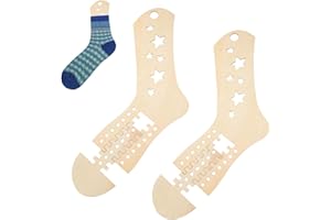 DMNQ 2 Pcs Sockenbretter Sockenspanner Sockenschablone Sockenblocker Holzsockenblocker Zum Stricken Handgefertigte Sockenblocker Zum Stricken Von Socken Geeignet Für Strickbegeisterte