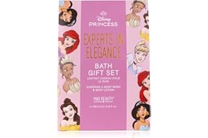 ACCENTRA MAD BEAUTY Disney Princess zestaw upominkowy z żelem pod prysznic i balsamem do ciała w stylu księżniczki, prezent urodzinowy dla dziewcząt, nastolatek, kobiet, partnerki, zapach: jaśmine i indygo