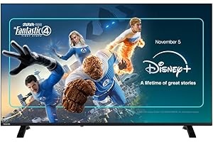 Toshiba 55 UV2F53DB 4K Smart VIDAA TV, Ultra HD, HDR10, Freely, Disney+, Prime Video, Netflix, Dolby Atmos, Dolby Vision, Sound by Onkyo, Works with Alexa, Works with Google Assistant, VIDAA Voice