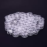 Pmw - 100 Transparent Clear Plastic Bobbins - for Small Automatic Machines