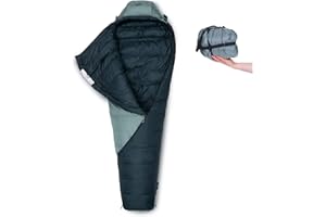 qeedo Takino Saco de Dormir de plumón (2 tamaños: M & L) - 4 Estaciones, cálido, pequeño y Ligero