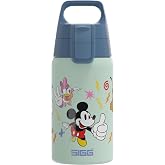 SIGG - Paslanmaz &Ccedil;elik &Ccedil;ocuk Su Şişesi - Shield One Disney Mickey & Friends - Gazlı İ&ccedil;ecekler i&ccedil;in Uygun - Sızdırmaz - T&uuml;y Ka