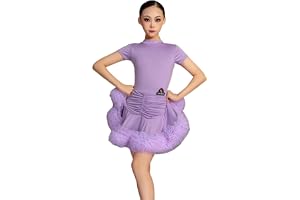Kortärmad Dansdräkt För Flickor Barnkläder För Salsa Rumba Latin Tävlingsklänning För Ballroom-Dans Träningskläder För Vardag