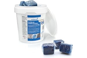 kör4u Cubi per cassetta dell'acqua – 10 tavolette per WC blu fresche, pulizia automatica contro calcare e depositi, ecologici e biodegradabili