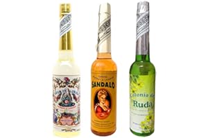 FAMILYCOM Pack Florida Agua de Perú Original, Agua Sandalo y Agua Ruda. Pack 3 Botellas de 270ml. Murray Y LanMan. Amarilla Original de Perú. Agua De Colonia.