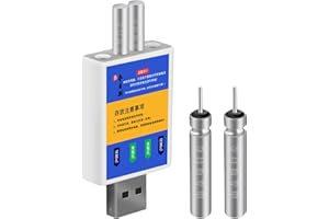 Penlimly Batería de Flotador de Pesca CR425 y Carga USB he-ad, CR425 Recargable batería de Flotador de Pesca, Cargador USB, flotadores electrónicos, Cargador de baterías para Pesca Nocturna,