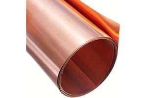 BAOGU Tôles de cuivre - Plaque de cuivre - 1000 mm x 100 mm x 0,2 mm