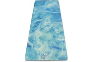 ‎YOSANA Yosana Yogamatte aus Naturkautschuk - rutschfest, Nachhaltige Yoga Matte mit Mikrofaseroberfläche zur raschen Aufnahme von Schweiß – Maschinenwaschbare Sportmatte - 183 x 68 cm