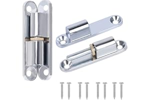 FINDIR 2pcs Bisagras Puertas Armarios en Acero Galvanizado Bisagra con Tecnología de Rodamiento de Deslizamiento sin Mantenimiento para Puertas Interiores para Muebles