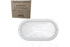 CRISTHER LIGHTING - aplique pared exterior PLAFF - luz exterior pared IP65 - aplique exterior pared - lampara exterior pared E27 - plafon