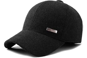 Gisdanchz 22-23 1/2 / 56-60cm Men's Winter Warm Baseball cap with Ear Flap And Metal Buckle