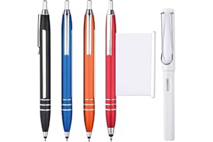 DGUSO Penna Con Bigliettino Estraibile, 4 Penna Bigliettino, Penna a Sfera Con Bigliettino, Penna Con Foglio Estraibile, Penne a Sfera da 0,7 mm, Penna Per Copiare a Scuola per Scuola, Ufficio, Lavoro