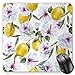 Produktbild HYYCLS Spring Mauspads, Flowers Lemons Essence Refreshing Agriculture Harvest Aroma Organic Watercolor Art, Standard Size Rectangle Non-Slip Rubber Mousepad, Multicolor