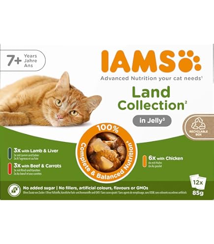 IAMS Nassfutter in Sauce Terre collection Land & Sea Adult für Katzen