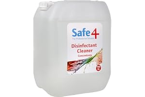 Safe4 Odourless Disinfectant Cleaner Concentrate, clear