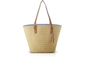 Pahajim Torebki dla kobiet, letnia torba plażowa, duża torba na ramię, słomkowa torba z frędzlami, torebki damskie na podróż, wakacje i zakupy.