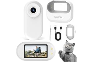 LX-VIECKDUN Mini Action Camera Thumb Camera 720P HD Tiny Portable Vlogging Camera Mount Anywhere Life Waterproof 140 Min Battery Life AI Editing For Vlogging Outdoor Travel Skiing and Riding