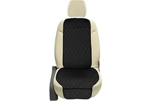 FH GROUP Car Seat Cover Cushion - (Pack of 1) Seat Covers for Cars Trucks SUV, Neosupreme Car Seat Cushions, Waterproof Car Seat Cover Cushion, Universal Fit Car Seat Protector Front Set Black