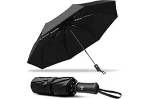 XIXVON Parasol SE | UPF 50+ 99% Ochrona przed promieniowaniem UV, Lekki, Automatyczny, Wiatroodporny, Przenośny w podróży | Kompaktowy parasol składany