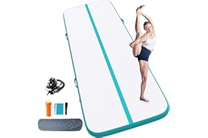 BAX ASTRONAVE Tappetino da ginnastica Tumbling per ginnastica a casa con pompa ad aria elettrica per allenamento/cheerleading/yoga/divertimento d'acqua