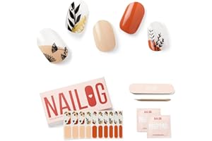 NAILOG Pellicola per Unghie, 20 Pcs Adesivi e Decalcomanie in Gel Semi-Indurita per Unghie, Nail Art Stickers Adesivo Smalto per Unghie Manicure per Donne Ragazze, Dandelion