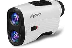 VCLPOWER Golf Rangefinder with Slope, 1200 Yards Laser Range Finder for Golf & Hunting, 7X Magnification, Flag Lock Vibration, Rechargeable Battery, Magnetic Strip, Waterproof Golf Accessories for Men