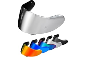 PSLER Helmet Visor for Neotec 2- Tinted Visor for Shoei Neotec 2 CNS-3 Motorbike UV Protection Face Shield Replacement Accessories(Deep Silver-mirror)
