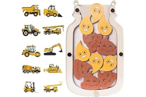 SKIKHN Belohnungsglas für Kinder,Klassenzimmer Belohnungsglas,Töpfchentraining Belohnungsglase, Holz Belohnungen für Kinders, Kinder Personalisiertes Belohnungssystem für Gutes Benehmen Zuhause Schule