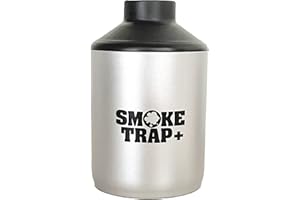 Smoke Trap + | persönlicher Luftfilter (Sploof) – Rauchfilter mit austauschbaren Filtern – lang anhaltend über 500 Anwendungen mit einfachem Ausatmen – Filter haben keinen Plastikabfall – (Silber)