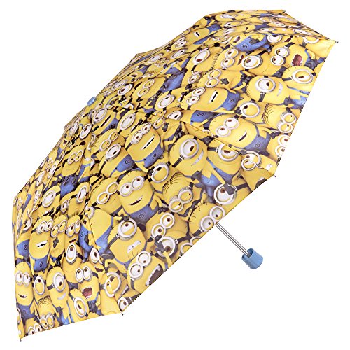 Preisvergleich Produktbild Perletti Minischirm / Regenschirm für Jungen Minions aus dem Film Ich - Einfach unverbesserlich - Manuell