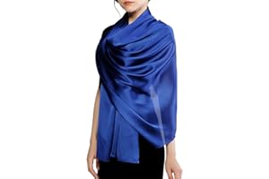 RIIQIICHY Foulard Sciarpa Seta Donna Pashmina Stola Scialle Cerimonia Abito da Sera Elegante Sposa