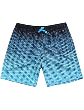 GWELL Herren Schnell Trockend Badeshorts Beachshorts Badehose Sommer Strand grau