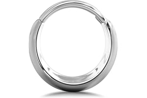 BodyBonita Piercing Septum 16G - Acero Inoxidable 316L Piercing Nariz Aro Piercing Nariz Acero Quirurgico Hombre Mujer 8 mm 10 mm