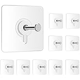 Zulaxy Photo Frame Hooks for Wall Without Drilling, 10 Pack Self Adhesive Hooks for Wall Heavy Duty Strong Nail Free for Hang
