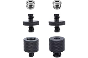 NIYATA 1 Satz Stativ Gewinde Adapter 1/4 auf 3/8 Zoll, Stativ Adapter, Adapter-Schrauben 3/8 auf 1/4 Zoll Adapter, Schraube Gewindeadapter, Stativgewinde, für Kamera Lampenstative Mikrofonstativ
