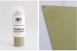 PINTY PLUS Pintura a la tiza en aerosol, con base al agua, varios colores, 400 ml , VINTAGE OLIVE, 400 ml