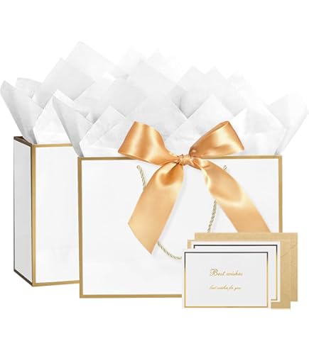 Sac Cadeau Avec Initiale En Papier De Soie, Personnalisé, Grand