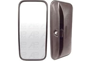 APUK Universal Mirror Head & Glass 355 x170mm Tractor Lorry Digger Replacement for JCB Bus Wing