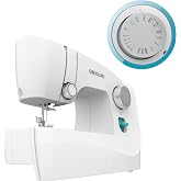 Cecotec Sewing Machine, Compact and Portable, 15 Stitches, Beginners, BelleCouture 1500 Essential. Manual Eyelet in 4 Times,