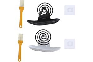 Furforstk espirales antimosquitos Exterior 2 Piezas Soporte Espiral antimosquitos con 2 cepillos y 2 Ganchos Soporte Espiral Mosquitos para la decoración del hogar, Camping al Aire Libre