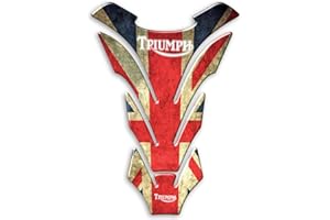 DEGONA Paraserbatoio Tank Pad Adesivo Resinato 3D Protezione Serbatoio compatibile con moto TRIUMPH - PT003