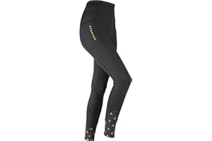 Shires Aubrion Porter Maids Winter Riding Tights - Jet Black