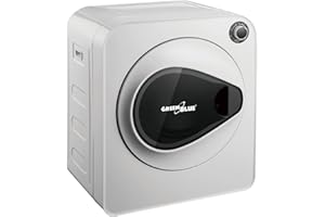 Green Blue GB405 Asciugatrice elettrica 830W / 3kg / Asciugatrice per vestiti a libera installazione o a parete 5programmi di asciugatura Libera installazione (Acsiugatrice GB405)