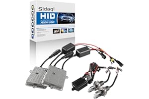 Sidaqi H4 Kit de Conversion de phares au xénon HID 6000K Deux Ultra-Fins 55W HID ballasts pour phares de Route / Feux de Croisement Voiture