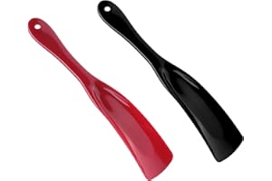 FADII Shoe Horn Long Handled 45cm+22cm Long Shoe Horn-Plastic Shoehorn For Men, Women With Comfort Grip Long Shoe Horns-Flexible Extra Long Shoe Horn For Elderly- Pack of 2 Shoe Spoon