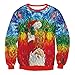Produktbild Soupliebe Liebhaber Weihnachten Weihnachtsmann Elch Print Lange Ärmel Caps Tops Sweatshirts Kapuzen Sweatjacke Kapuzenpullover Hoodie Pullover