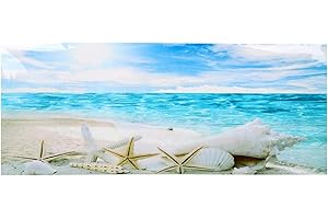 GOTOTOP Fish Tank Poster, Sea Star Pattern Acquario Sfondo Poster PVC Autoadesivo Adesivo Fish Tank Wallpaper Decoration(61 * 30cm)