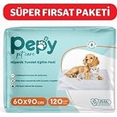 Pepy Kaydırmaz Hijyenik Tuvalet Eğitim Pedi, 60x90 cm, 120 Adet