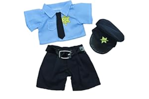 STUFFEMS TOY SHOP Policeman Teddy Bear Outfit (8")