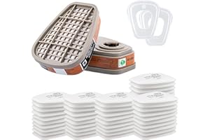 SYULCR 50 Stück 3M Baumwollfilter Filters, 5N11CN Einlegefilter, Filter für 6000, 6200, 7502, 6800, 7501, FF402